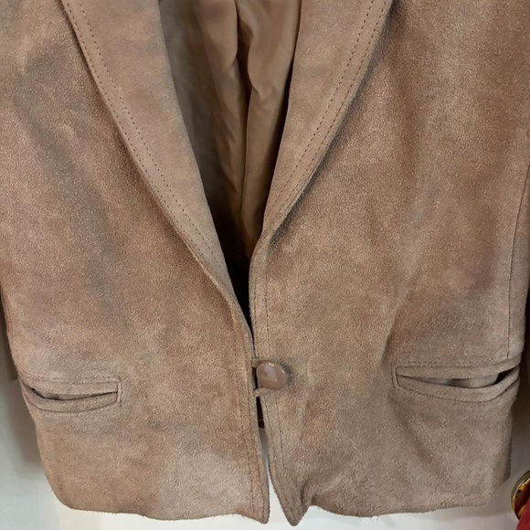 vintage leather suede moto jacket + look at measurements * accepting offers n - Picture 6 of 10